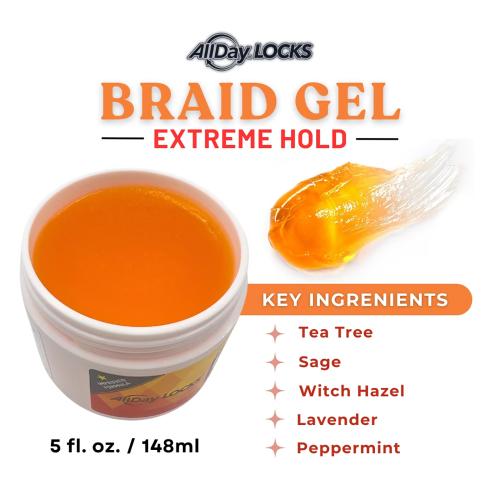 All Day Locs Braid Gel Travel Size 4 oz