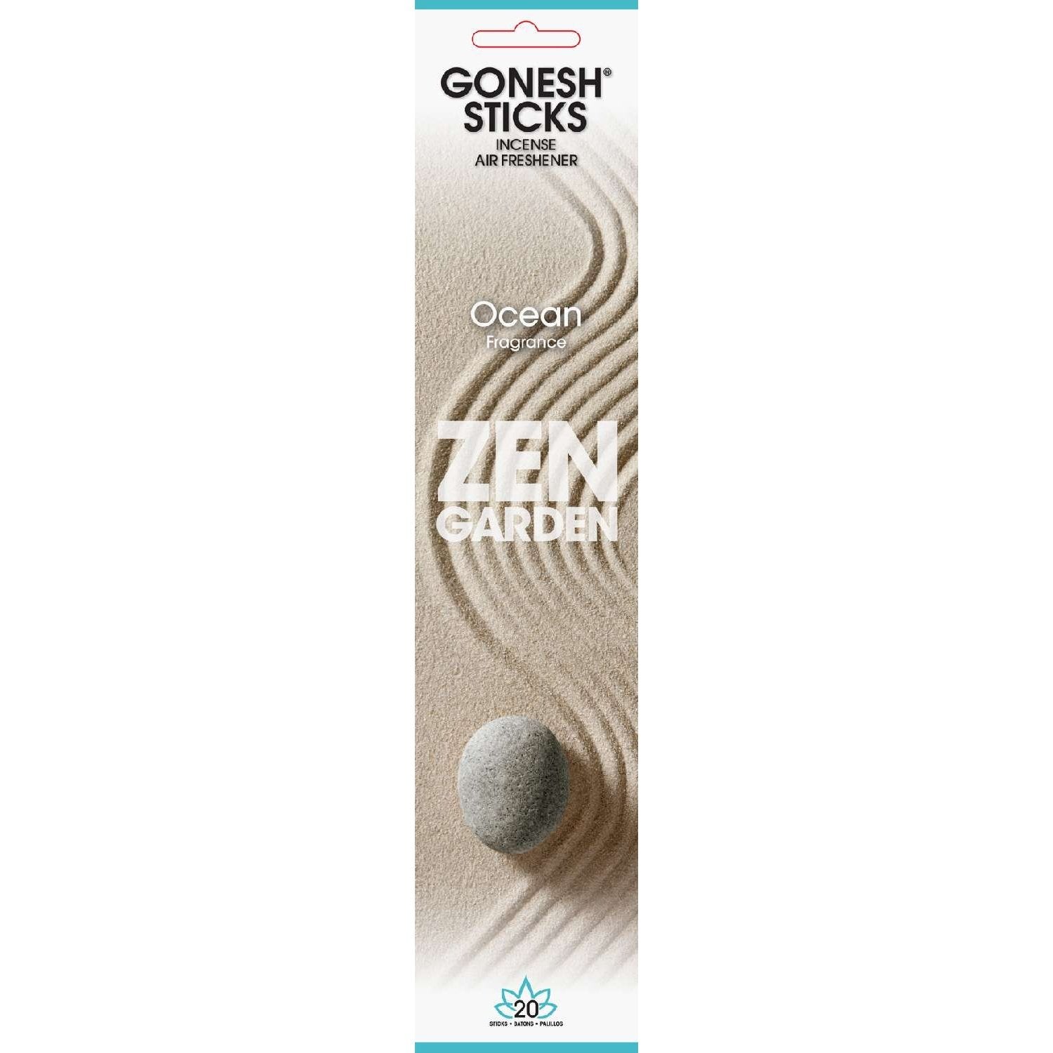Gonesh Sticks Zen Garden Incense Ocean 20 Piece