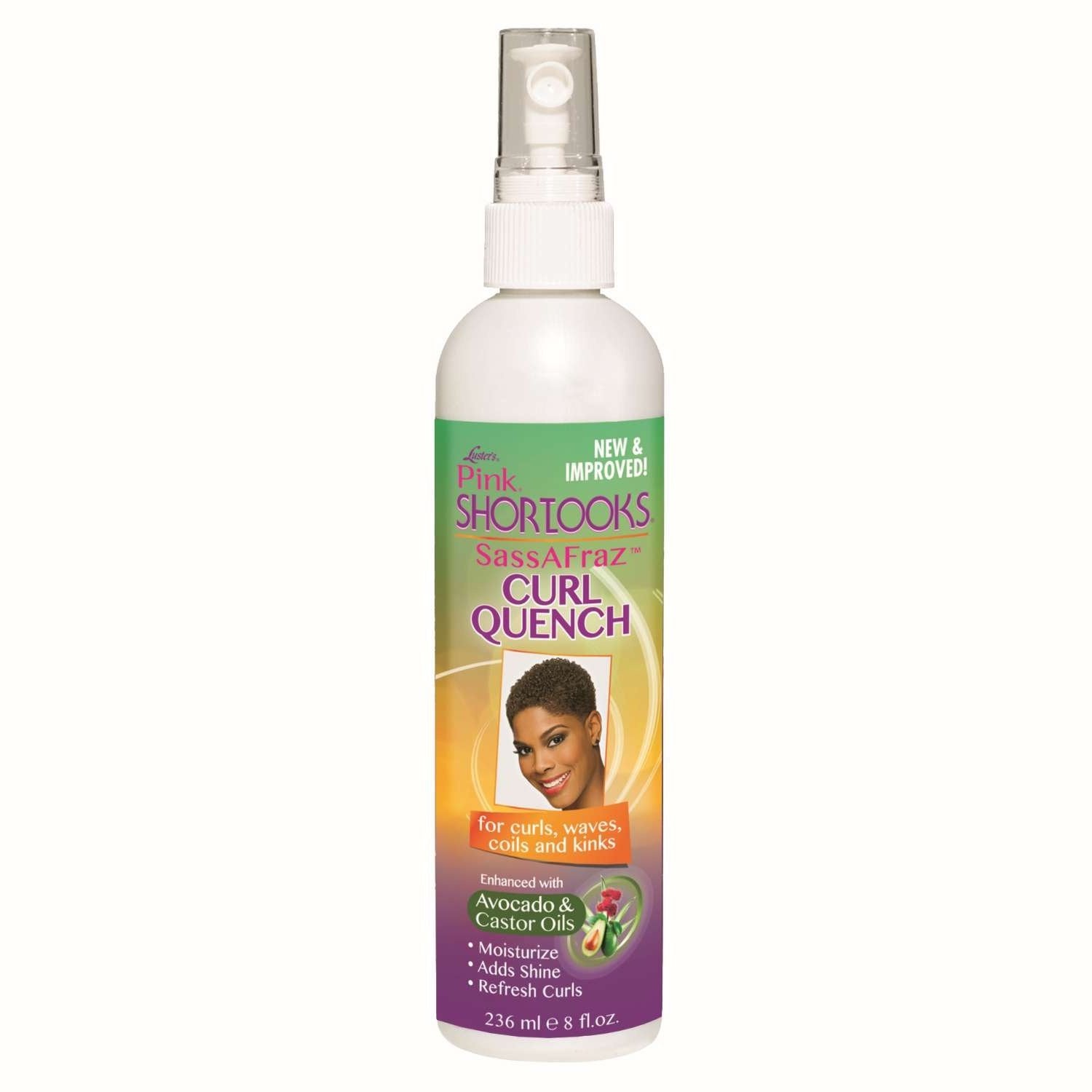 Pink Short Looks Sassafraz Styling Spray 8 Oz
