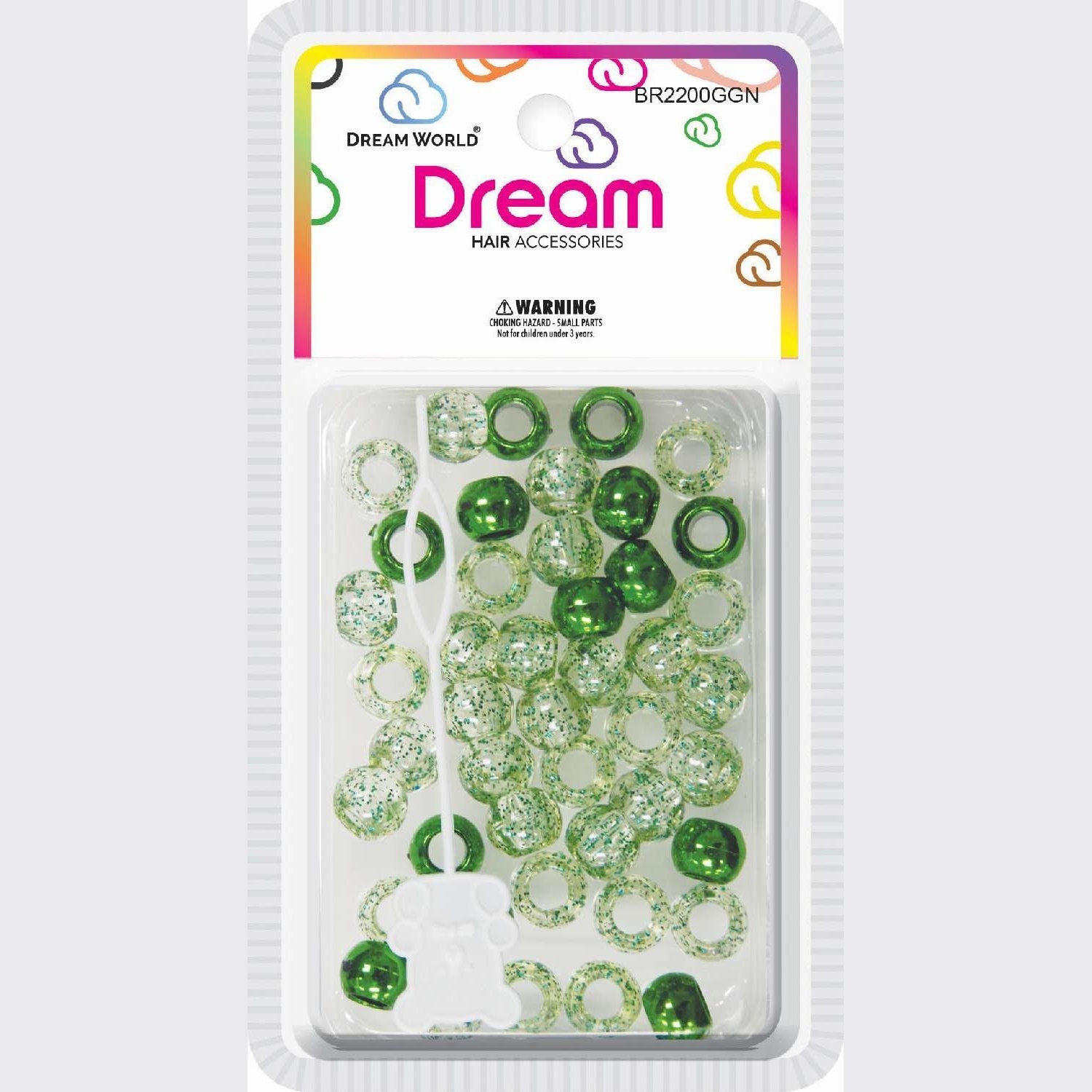 Chloe Bead 2200 Round Glitter Green